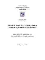 Xây dựng Website bán mỹ phẩm trực tuyến sử dụng Framework Laravel