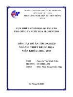 CỤM THIẾT KẾ ĐỒ HỌA QUẢNG CÁO CHO CÔNG TY NƢỚC HOA FLORENTINO TÓM TẮT ĐỒ ÁN TỐT NGHIỆP NGÀNH: THIẾT KẾ ĐỒ HỌA