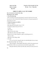 Phân tích đánh giá tổng hàm lượng photpho trong một số mẫu than bùn trên địa bàn quận liên chiểu, thành phố đà nẵng để làm phân bón bằng phương pháp trắc quang phân tử UV VIS 