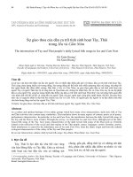 Sự giao thoa của dân ca trữ tình sinh hoạt Tày, Thái trong Iếu và Cắm Nôm
