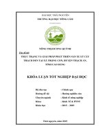 Khóa luận tốt nghiệp: Thực trạng và giải pháp phát triển sản  xuất cây thạch đen tại xã Trọng Con – Huyện Thạch An – Tỉnh Cao Bằng