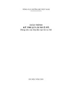 Giáo trình Kỹ thuật lái xe ô tô (Dùng cho các lớp đào tạo lái xe ôtô): Phần 1