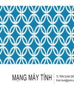 Bài giảng Mạng máy tính: Chương 0 - ĐH Giao thông Vận tải