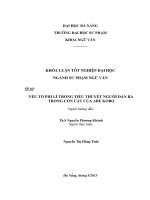 Yếu tố phi lí trong tiểu thuyết người đàn bà trong cồn cát của abe kobo 