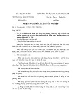 Phân tích đánh giá tổng hàm lượng sắt trong một số loài rau muống và rau cải trên địa bàn thành phố đà nẵng bằng phương pháp trắc quang phân tử UV VIS 