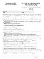 23  đề thi thử TN THPT 2021   vật lý   THPT chuyên vĩnh phúc   lần 2   file word có lời giải