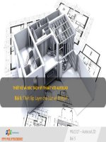 Bài giảng Thiết kế và bóc tách kỹ thuật với Autocad: Bài 6