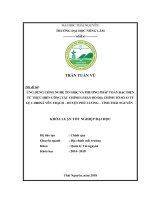 Khóa luận tốt nghiệp: Ứng dụng công nghệ tin học và máy toàn đạc điện tử thực hiện chỉnh lý bản đồ địa chính tờ số 43 tỷ lệ 1:1000 Xã Yên Trạch - Huyện Phú Lương – Tỉnh Thái