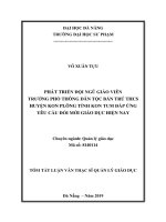Phát triển đội ngũ giáo viên trường phổ thông dân tộc bán trú trung học cơ sở trên địa bàn huyện konplông tỉnh kon tum đáp ứng yêu cầu đổi mới giáo dục hiện nay (tt) 