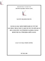 Tóm tắt luận văn Thạc sĩ Điều dưỡng: Đánh giá đặc điểm nhiễm khuẩn vết mổ sau phẫu thuật mở và một số yếu tố liên quan đến chăm sóc người bệnh tại khoa ngoại Bệnh viện Đa tỉnh