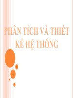 Bài giảng Phân tích và thiết kế hệ thống: Chương 3 - Mô hình quan niệm của hệ thống thông tin