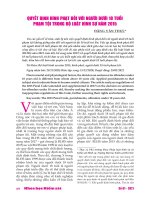 Quyết định hình phạt đối với người dưới 18 tuổi phạm tội trong Bộ luật hình sự năm 2015