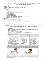 đề cương ôn tập tiếng anh tuần 23 24 2021