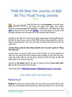 Thiết kế Web với Joomla và một số thủ thuật trong Joomla