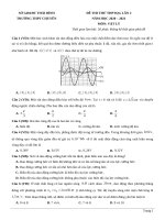 9  đề thi thử THPTQG 2021   môn vật lý   THPT chuyên thái bình   lần 2   file word có lời giải