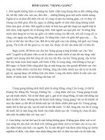 BÌNH GIẢNG TRÀNG GIANG