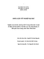 Nghiên cứu tích lũy sinh học KLN trong trầm tích và một số động vật hai mảnh vỏ tại khu vực cửa sông hương và đầm phá tam giang, tỉnh thừa thiên huế 