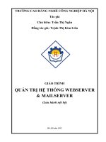 Giáo trình Quản trị hệ thống webserver và mailserver - CĐ Nghề Công Nghiệp Hà Nội