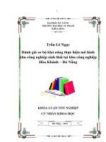 Đánh giá sơ bộ khả năng thực hiện mô hình khu công nghiệp sinh thái tại khu công nghiệp hòa khánh – đà nẵng 