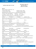 Bộ 5 đề thi giữa HK2 môn Hóa học 12 năm 2021 có đáp án Trường THPT Phan Văn Trị