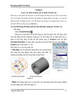 Bài giảng thiết kế kỹ thuật " Tạo các đối tượng 3D từ đối tượng 2D "