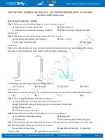 Bài tập trắc nghiệm Chương Oxi - Lưu Huỳnh môn Hóa học 10 năm 2020 Trường THPT Hàng Hải
