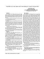 Nghiên cứu xác định giới tính bằng kỹ thuật PCR đa mồi