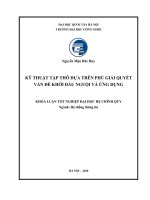 KỸ THUẬT TẬP THÔ DỰA TRÊN PHỦ GIẢI QUYẾT VẤN ĐỀ KHỞI ĐẦU NGUỘI VÀ ỨNG DỤNG KHÓA LUẬN TỐT NGHIỆP ĐẠI HỌC HỆ CHÍNH QUY Ngành: Hệ thống thông tin