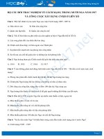 42 câu trắc nghiệm ôn tập về Cách mạng tháng Mười Nga có đáp án môn Lịch sử 11