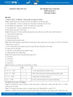 Bộ 5 đề thi HK2 môn Lịch Sử 9 năm 2021 có đáp án Trường THCS Mỹ Tài