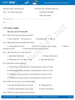 Đề kiểm tra 1 tiết HK2 môn Công Nghệ 7 trường THCS Ngô Sĩ Liên có lời giải chi tiết