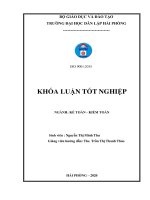 (Khóa luận tốt nghiệp) Hoàn thiện công tác kế toán doanh thu, chi phí và xác định kết quả kinh doanh tại Công ty TNHH vận tải Trường Thái
