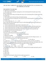 Bài tập trắc nghiệm ôn tập Chương 7 năm 2020 môn Hóa học 10 Trường THPT Trần Cao Vân