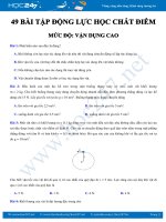 49 bài tập Động lực học chất điểm có lời giải chi tiết dành cho học sinh Khá- Giỏi môn Vật lý 10