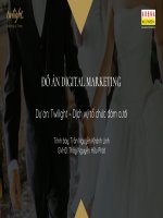 ĐỒ ÁN DIGITAL MARKETINGDự án: Twilight – Dịch vụ tổ chức đám cưới