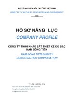 HỒ SƠ NĂNG LỰC COMPANY PROFILE CÔNG TY TNHH KHẢO SÁT THIẾT KẾ ĐO ĐẠC NAM SÔNG TIỀN