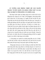 Thu hoạch lý TƯỞNG GIẢI PHÓNG TRIỆT để CON NGƯỜI TRONG TUYÊN NGÔN của ĐẢNG CỘNG sản