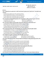 Bộ 5 đề thi giữa HK2 môn Lịch Sử 12 năm 2021 có đáp án Trường THPT Ernst Thälmann