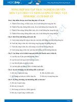 Tổng hợp bài tập trắc nghiệm Chuyển hóa vật chất và năng lượng ở thực vật Sinh học 11 có đáp án