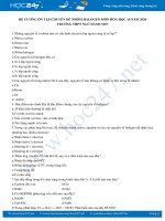 Đề cương ôn tập chuyên đề nhóm Halogen môn Hóa học 10 năm 2020 Trường THPT Ngũ Hành Sơn