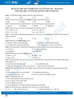 Bộ 50 câu trắc nghiệm ôn tập Chương Oxi - Halogen môn Hóa học 10 năm 2020 Trường THPT Khâm Đức