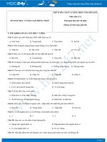 Đề thi HK2 môn Địa lớp 11 năm 2018-2019 - Sở GD&ĐT Đồng Tháp