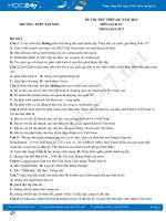 Bộ 5 đề thi thử THPT QG môn Lịch Sử năm 2021 có đáp án Trường THPT Tập Sơn