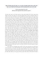 Một số biện pháp tổ chức các trò chơi vận động nhằm phát triển thể lực cho trẻ lứa tuổi mẫu giáo nhỡ ở trường mầm non xã yên mỹ 