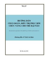HƯỚNG DẪN CHẨN ĐOÁN, ĐIỀU TRỊ PHỤC HỒI CHỨC NĂNG CHO TRẺ BẠI NÃO