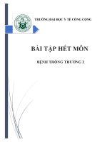 Bài tập hết môn bệnh thông thường 2: Truyền thông giáo dục sức khỏe và tư vấn cộng đồng về chủ đề: bong gân, trật khớp