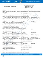 Bộ 5 đề thi giữa HK2 môn Hóa học 12 năm 2021 có đáp án Trường THPT Tam Phước