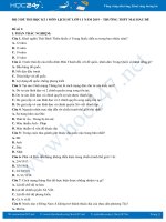 Bộ 3 đề thi HK1 môn Lịch Sử 11 năm 2018 - Trường THPT Mai Hắc Đế