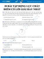20 bài tập Động lực học chất điểm có giải chi tiết môn Vật lý 10 năm 2020