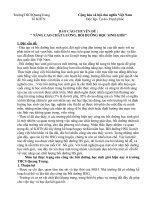 chuyên đề  nâng cao chât lương  bồi dưỡng học sinh giỏi 